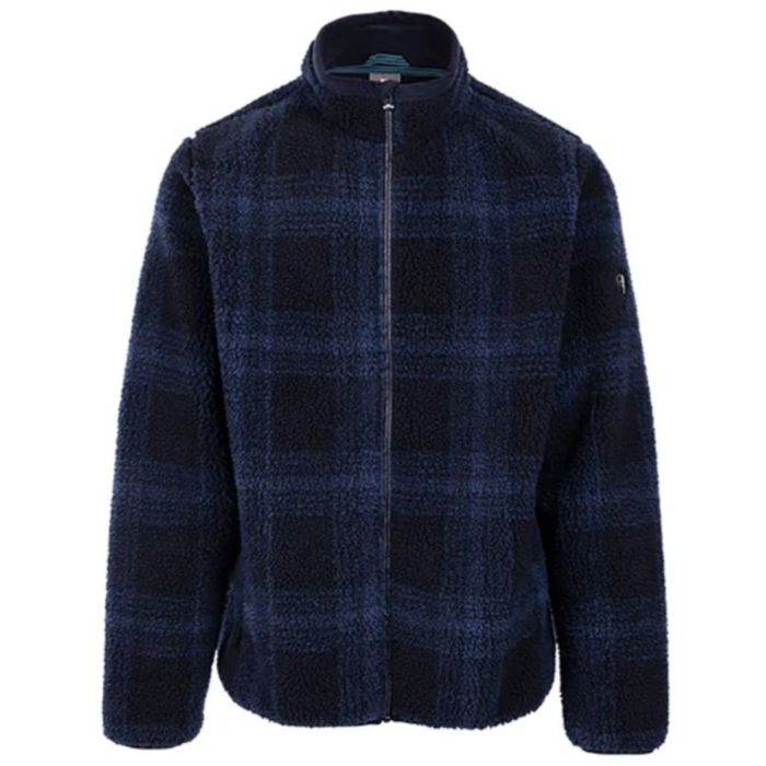 Trespass Epperstone Fleece Jakke Navy Check