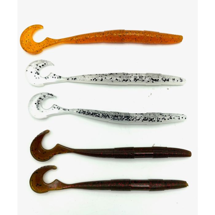Westin Swimming Worm 13cm 5gr Clear Water Mix   5pcs