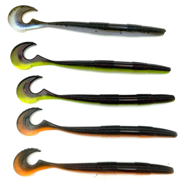 Westin Swimming Worm 13cm 5gr Dark Water Mix   5pcs