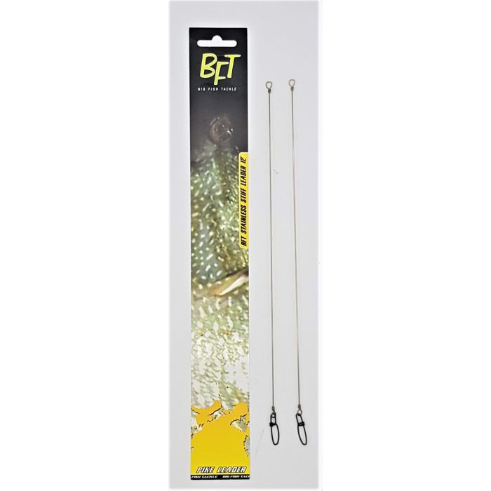 Bft Stainless Stiff Leader 12   -pak