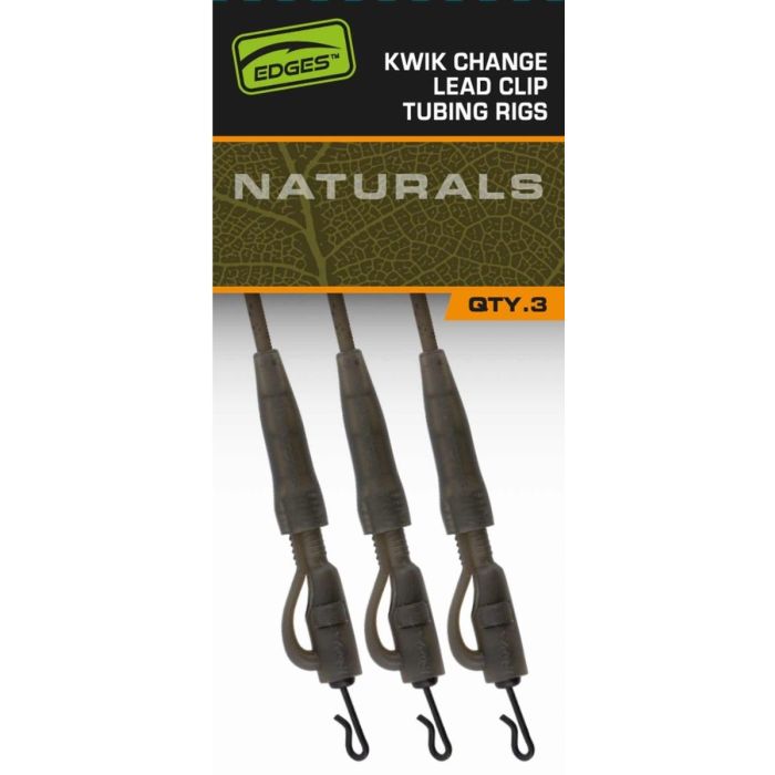 Fox Edges Naturals Kwik Change Lead Clip Tubing Rigs