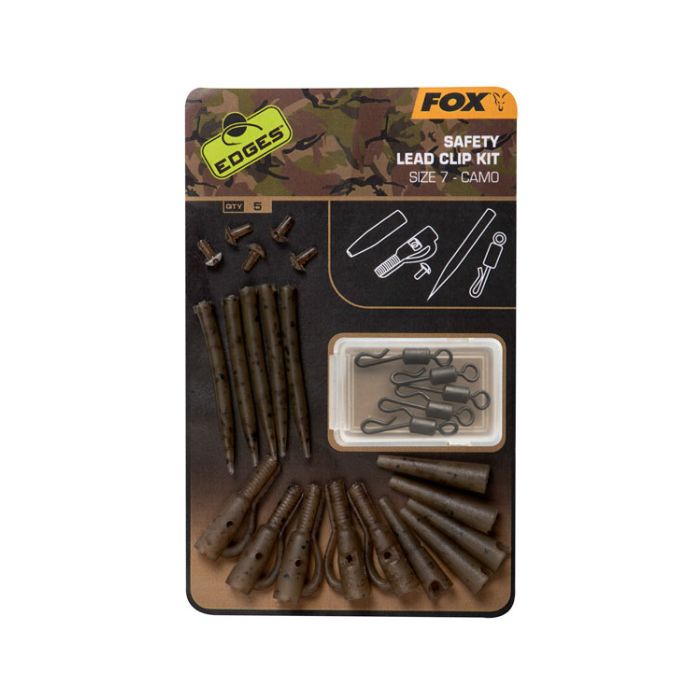 Fox Edges Safety Lead Clip Kit Size   Camo
