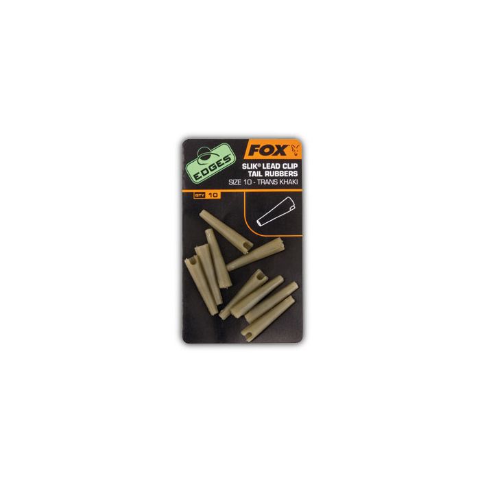 Fox Edges Slik Lead Clip Tail Rubbers Khaki