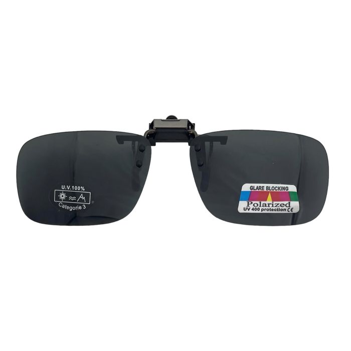 Hurricane Clip-on Solbrille Square Smoke