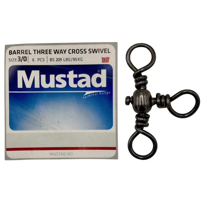 Mustad Three Way Cross Swivel