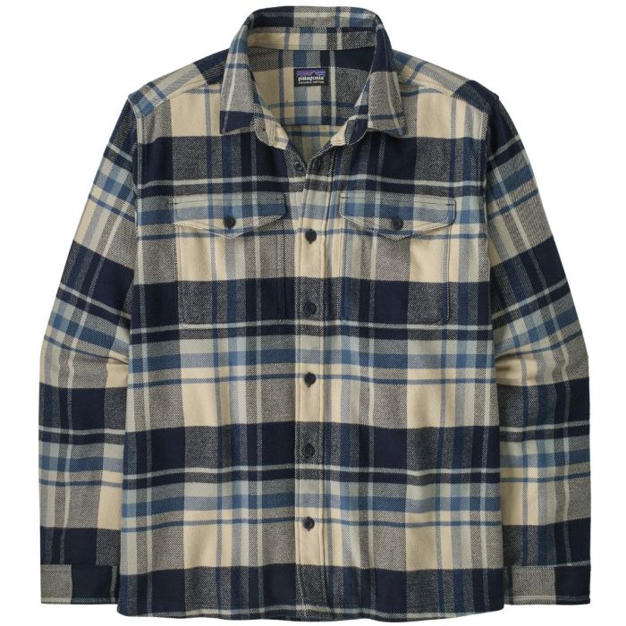 Patagonia Fjord Flannel Skjorte Hibernate:sunken Blue