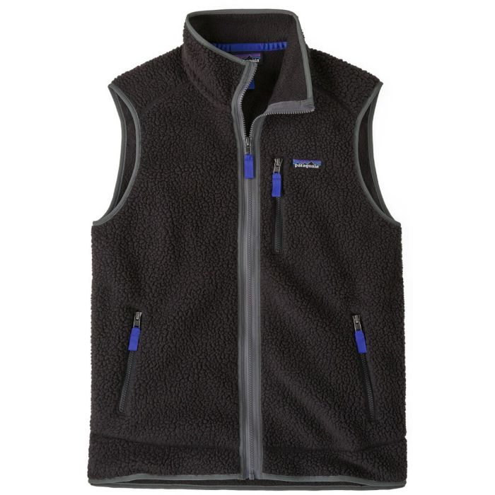 Patagonia Retro Pile Vest Black   Forge Grey