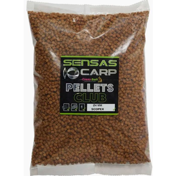 Sensas Carp Pellets Club Scopex 4mm 10kg