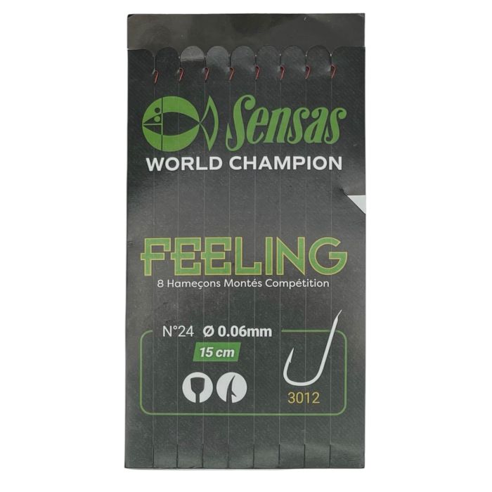 Sensas Feeling Hook To Nylon Str  24